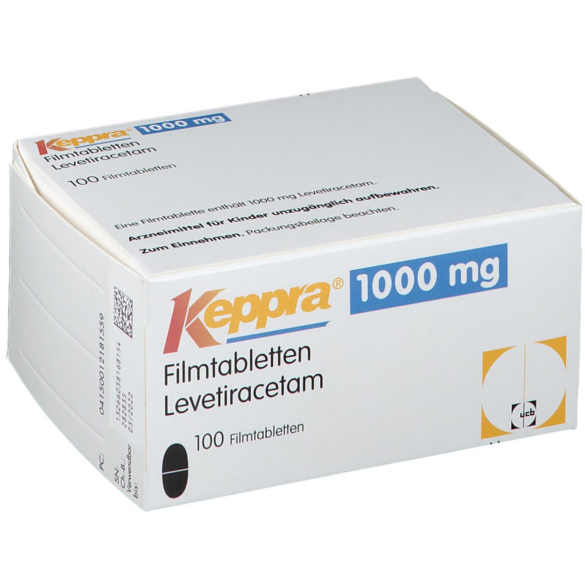Keppra 1000 mg, comprimés pelliculés