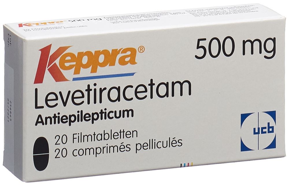 KEPPRA cpr pell 500 mg 20 pce