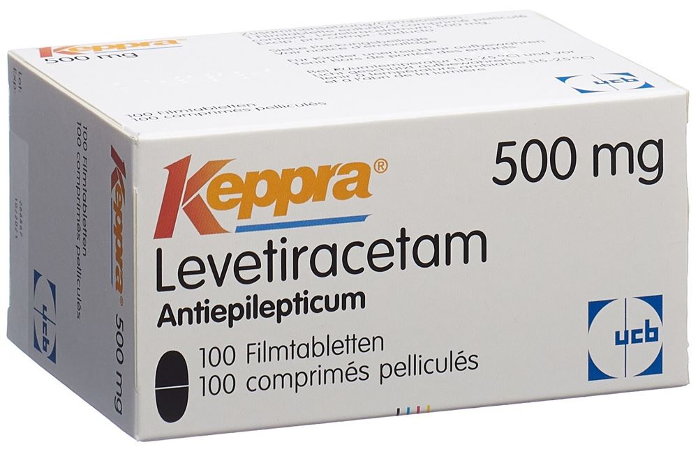 KEPPRA cpr pell 500 mg 100 pce