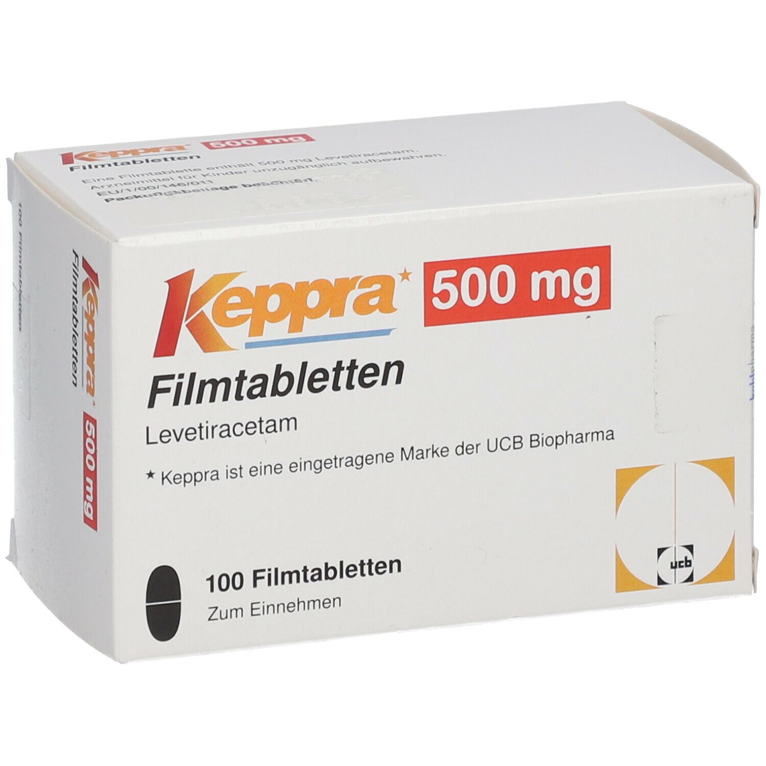 Keppra 500 mg, comprimés pelliculés