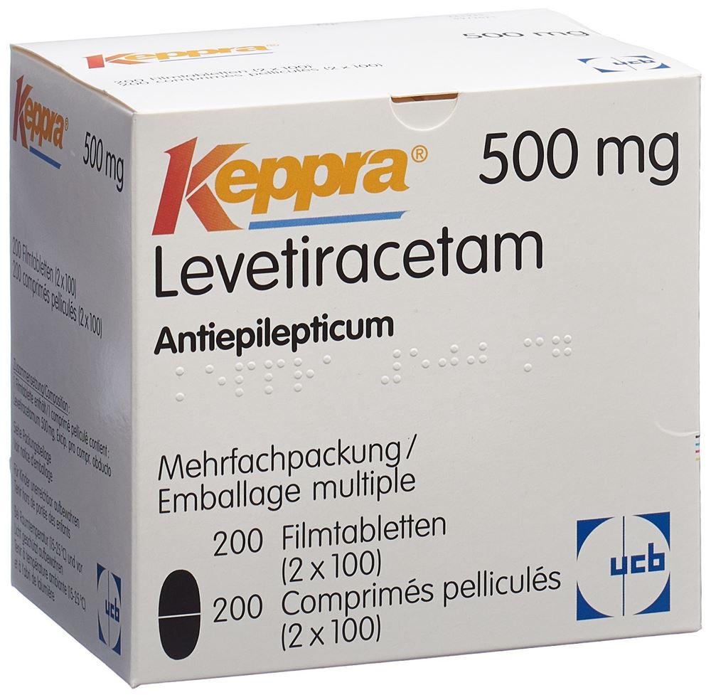KEPPRA cpr pell 500 mg 2 x 100 pce