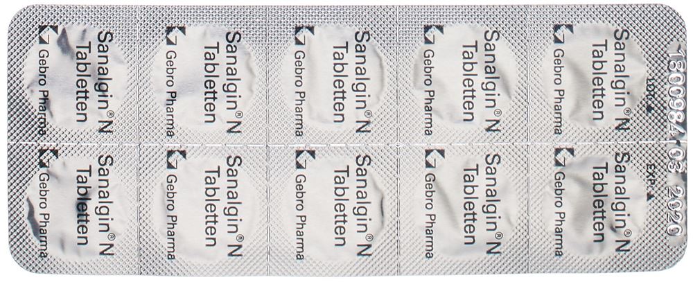 SANALGIN N cpr 10 pce