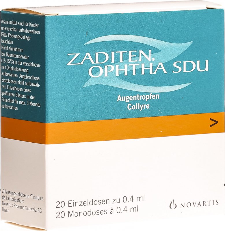 Zaditen Ophtha SDU, Augentropfen (Monodosen)