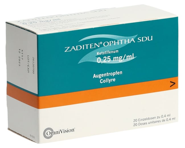 Zaditen Ophtha SDU, Augentropfen (Monodosen)