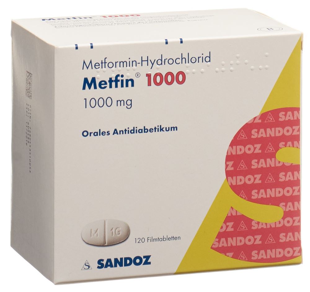 METFIN cpr pell 1000 mg 120 pce