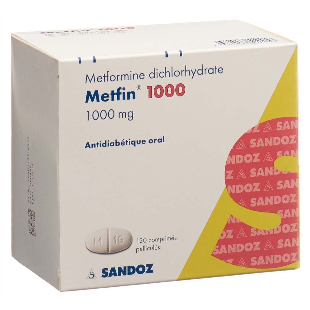 METFIN cpr pell 1000 mg 120 pce