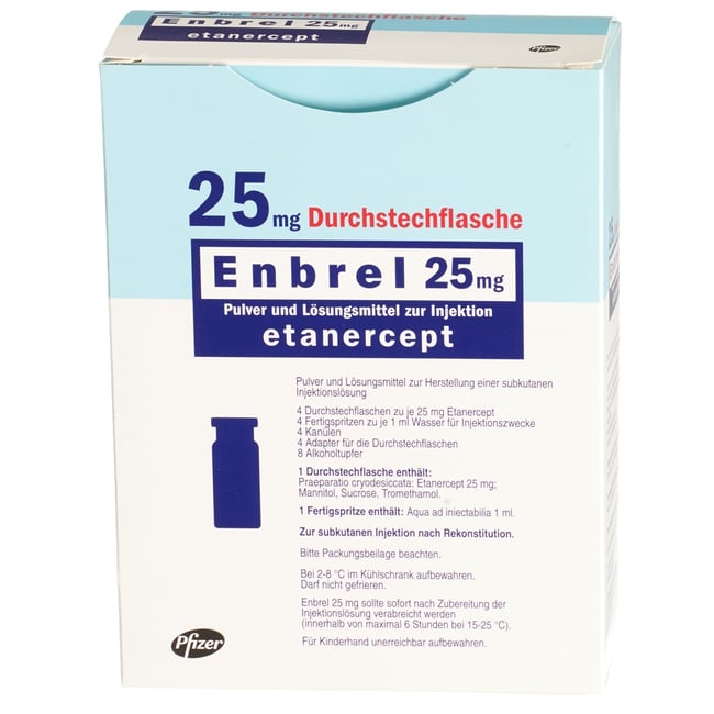 Enbrel 25 mg, Pulver und Lösungsmittel zur Herstellung einer Injektionslösung