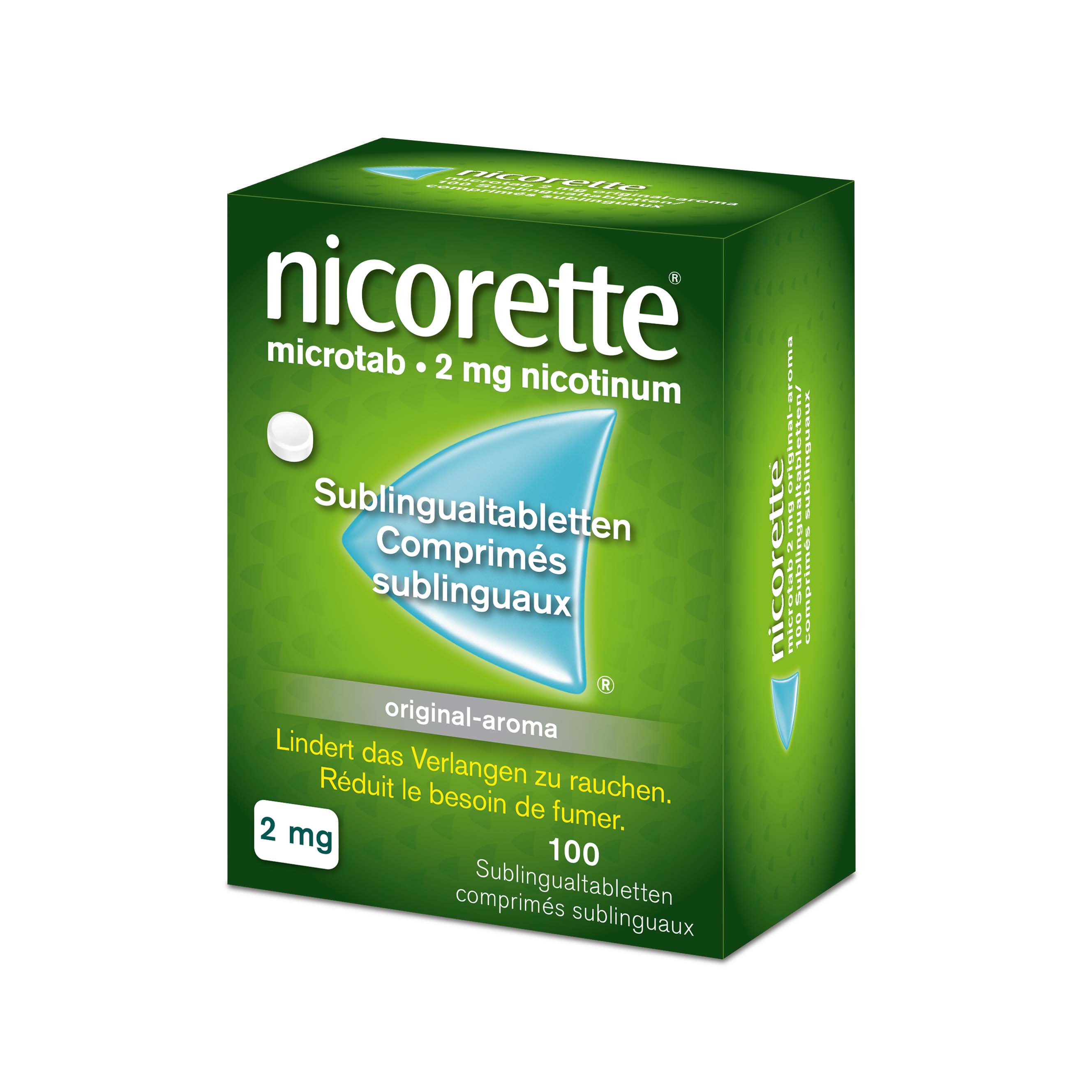 Nicorette Microtab Original-Aroma, Sublingualtabletten