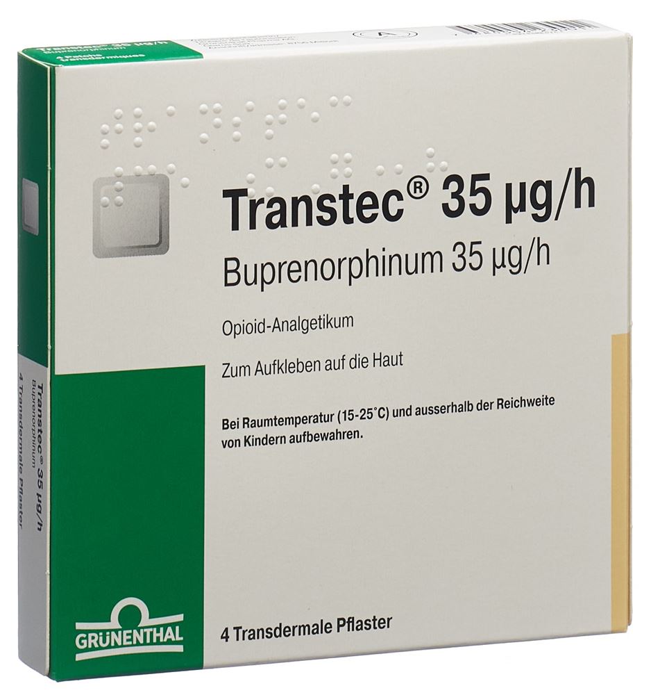 TRANSTEC patch mat 35 mcg/h sach 4 pce