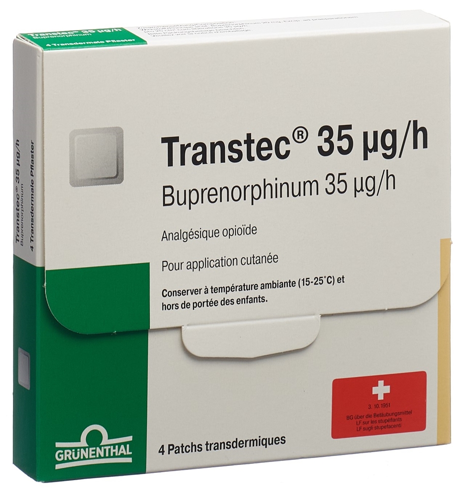 TRANSTEC patch mat 35 mcg/h sach 4 pce