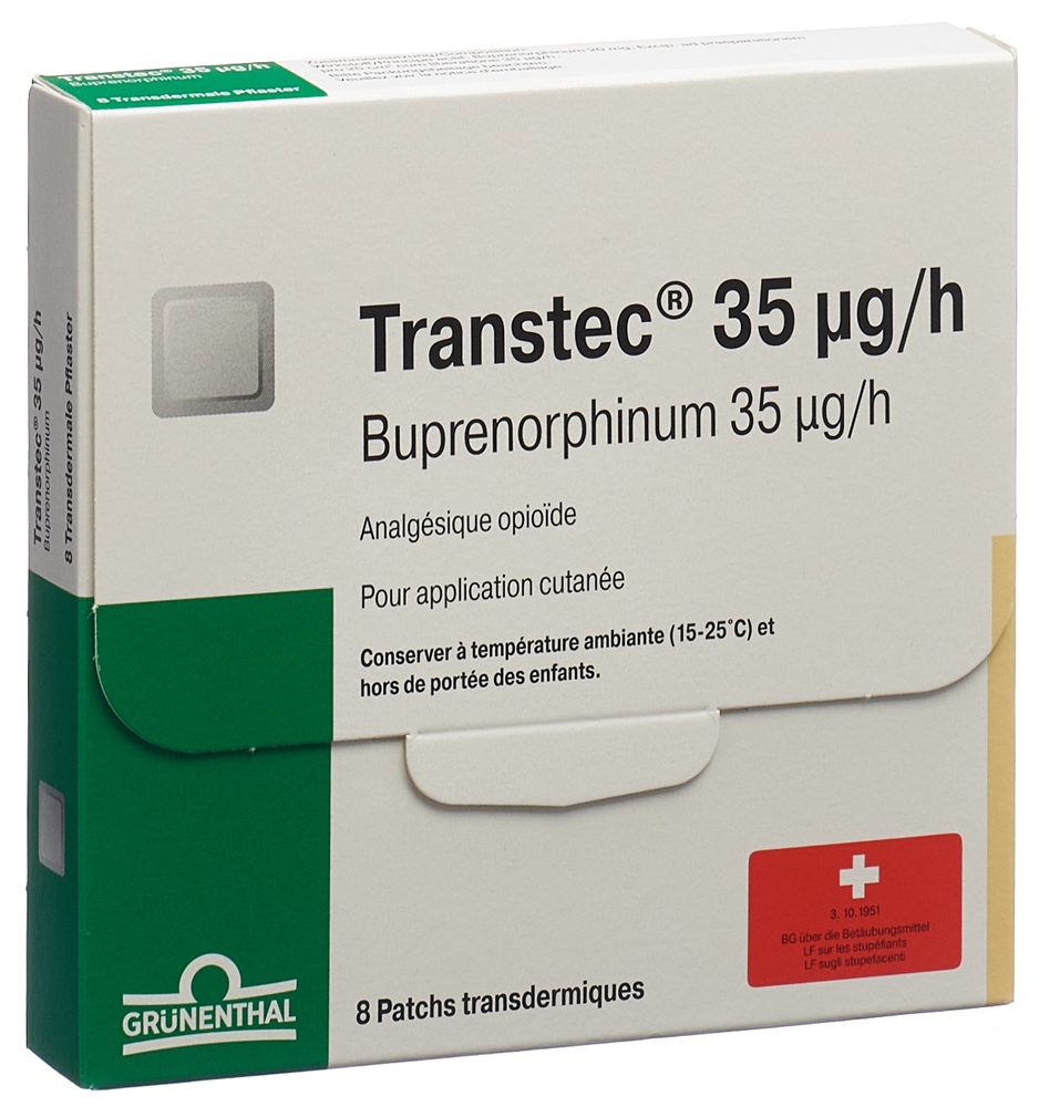 TRANSTEC patch mat 35 mcg/h sach 8 pce