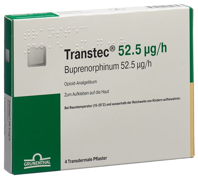 Transtec 52,5 ug/h, Transdermales Pflaster