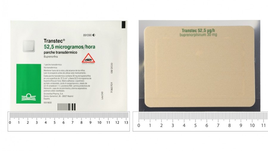 Transtec 52,5 ug/h, Transdermales Pflaster