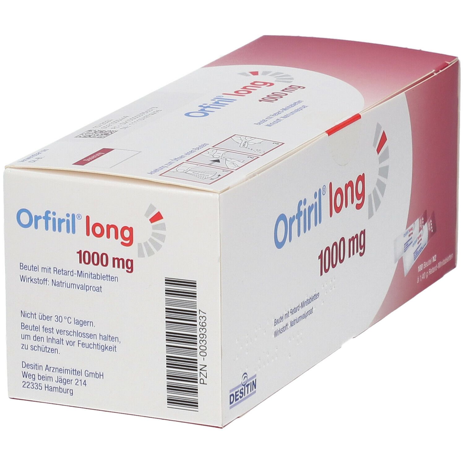 Orfiril long 1000 mg, Retardgranulat im Beutel