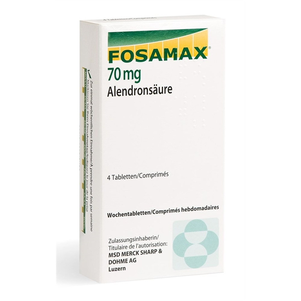 FOSAMAX comprimés hebdomadaires 70 mg 4 pce