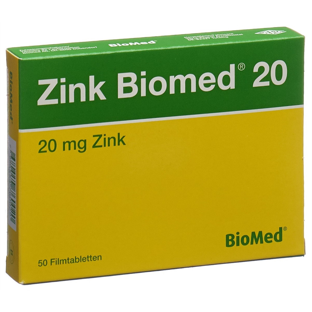 Zink Biomed 20, Filmtabletten