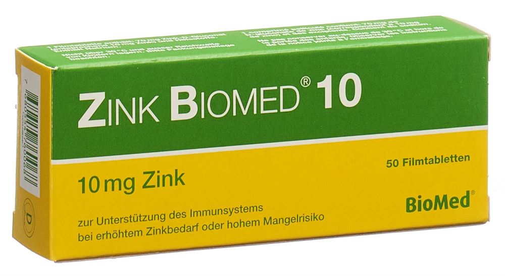 Zink Biomed 10, Filmtabletten