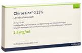 CHIROCAÏNE sol inj 75 mg/10ml 10 amp 10 ml