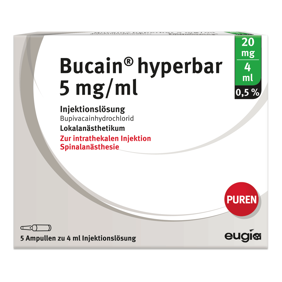 Bupivacain 5 mg/ml hyperbar Sintetica, soluzione iniettabile