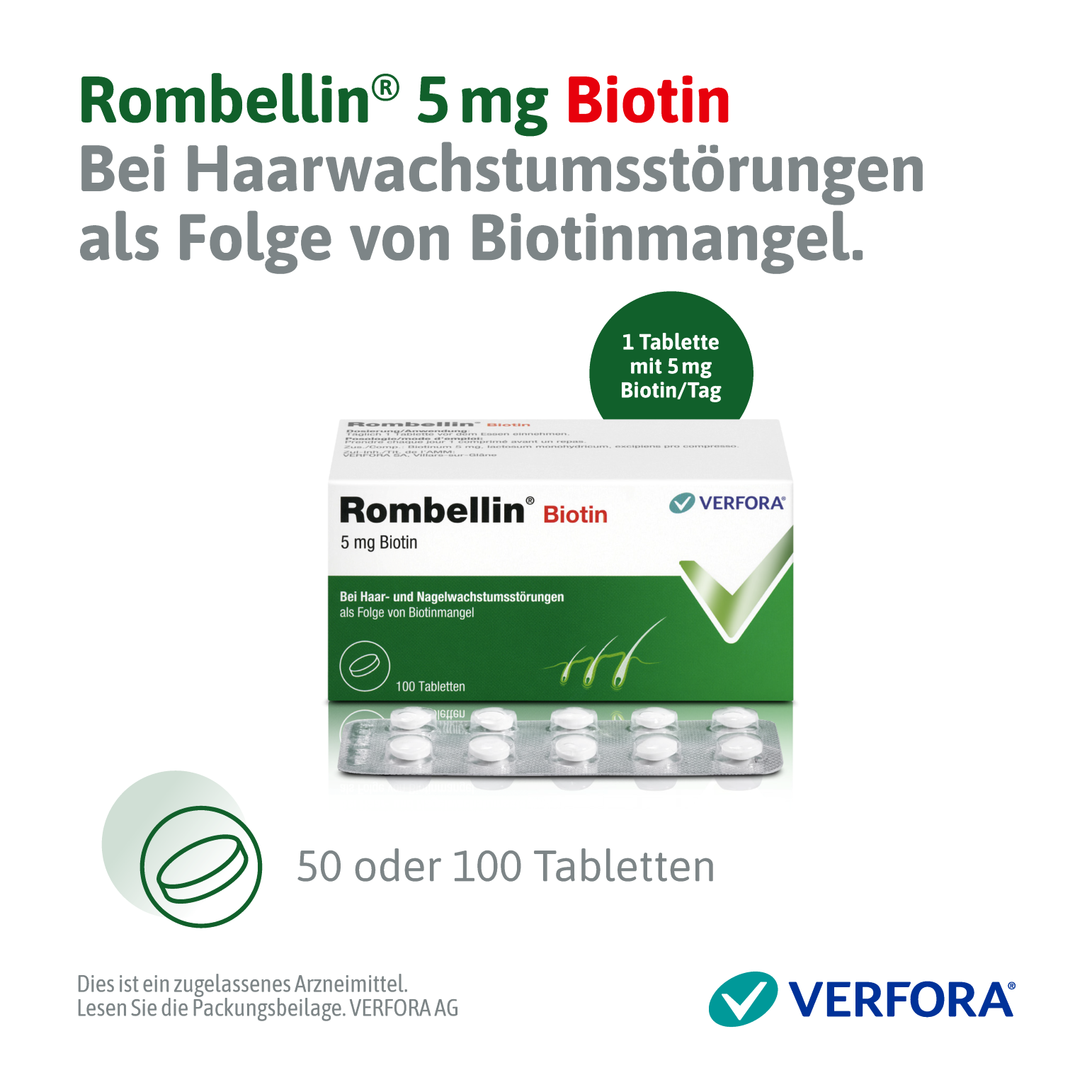 ROMBELLIN cpr 5 mg Biotine 50 pce