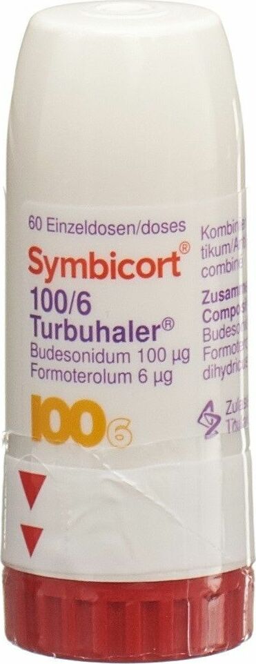 SYMBICORT 100/6 turbuhaler 60 dos