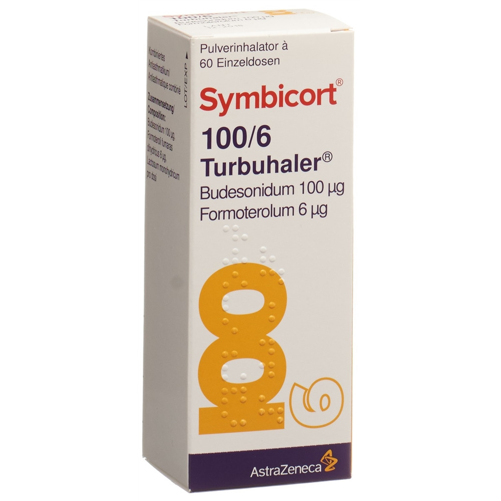SYMBICORT 100/6 turbuhaler 60 dos