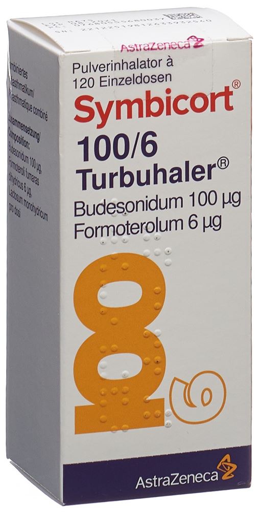 SYMBICORT 100/6 turbuhaler 120 dos