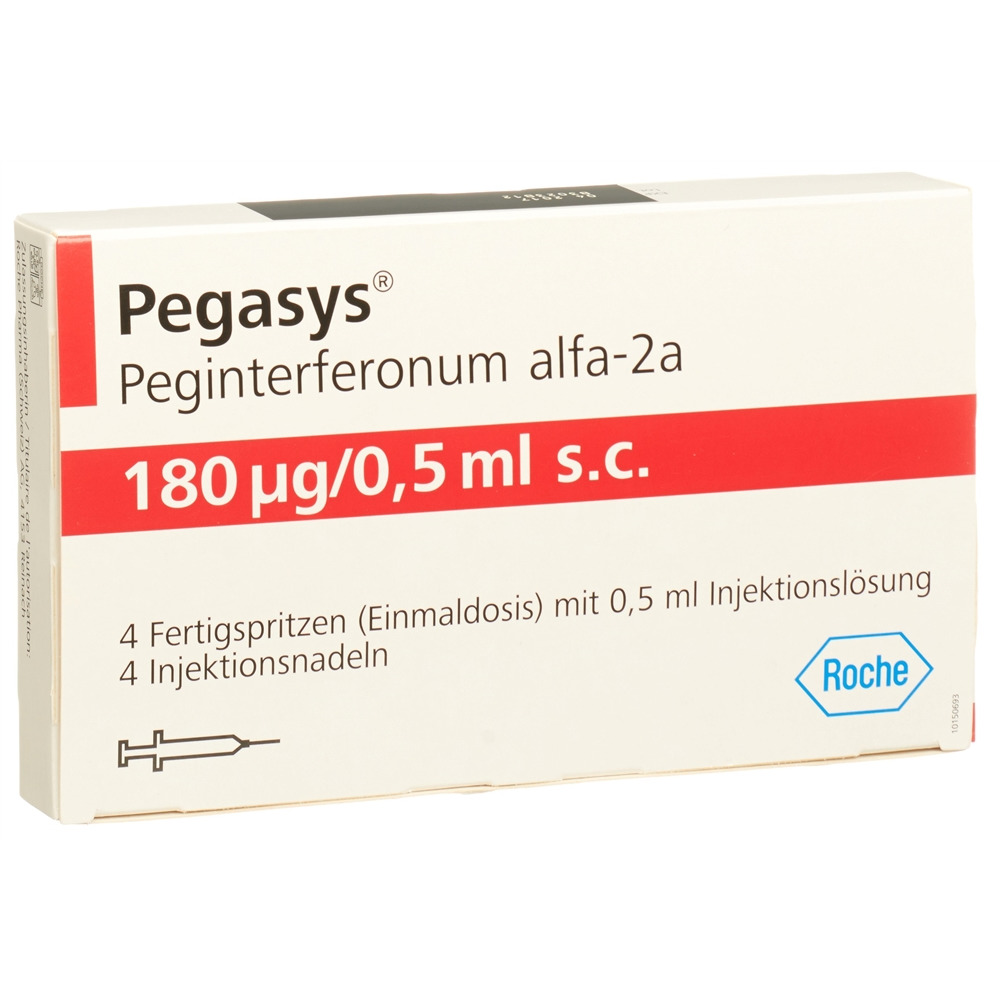 PEGASYS sol inj 180 mcg/0.5 ml ser pré 4 x 0.5 ml