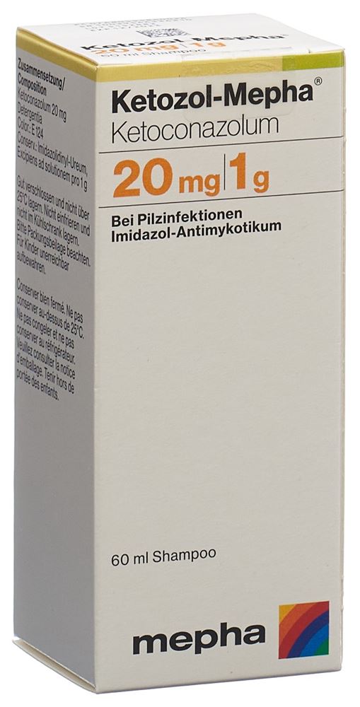 KETOZOL Mepha shampooing 20 mg/g fl 60 ml