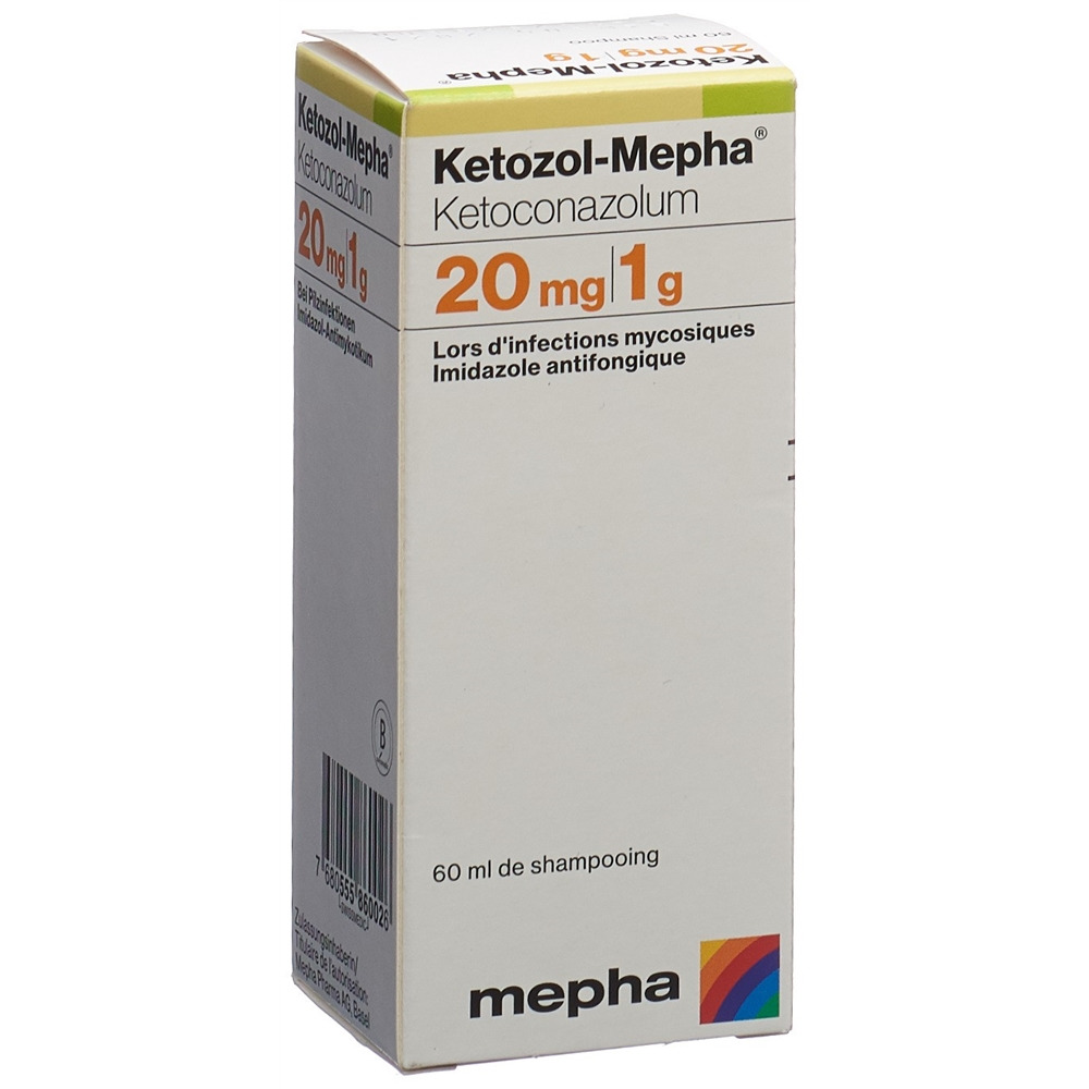 KETOZOL Mepha shampooing 20 mg/g fl 60 ml