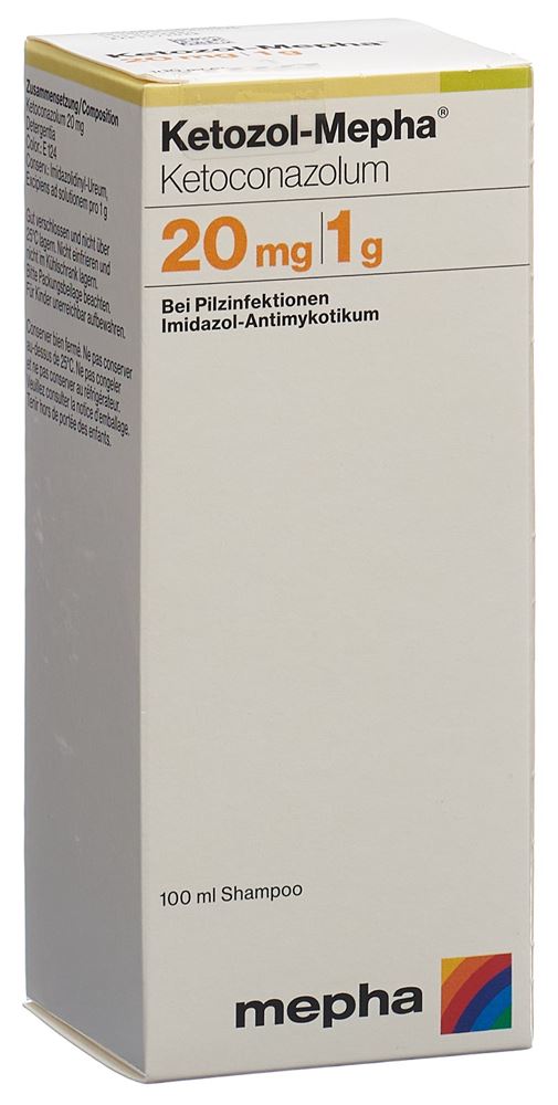 KETOZOL Mepha shampooing 20 mg/g fl 100 ml