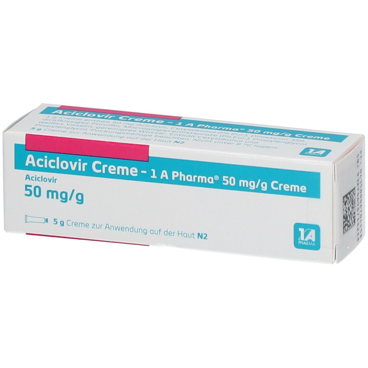 ACYCLOVIR Zentiva crème 50 mg/g 2 tb 5 g