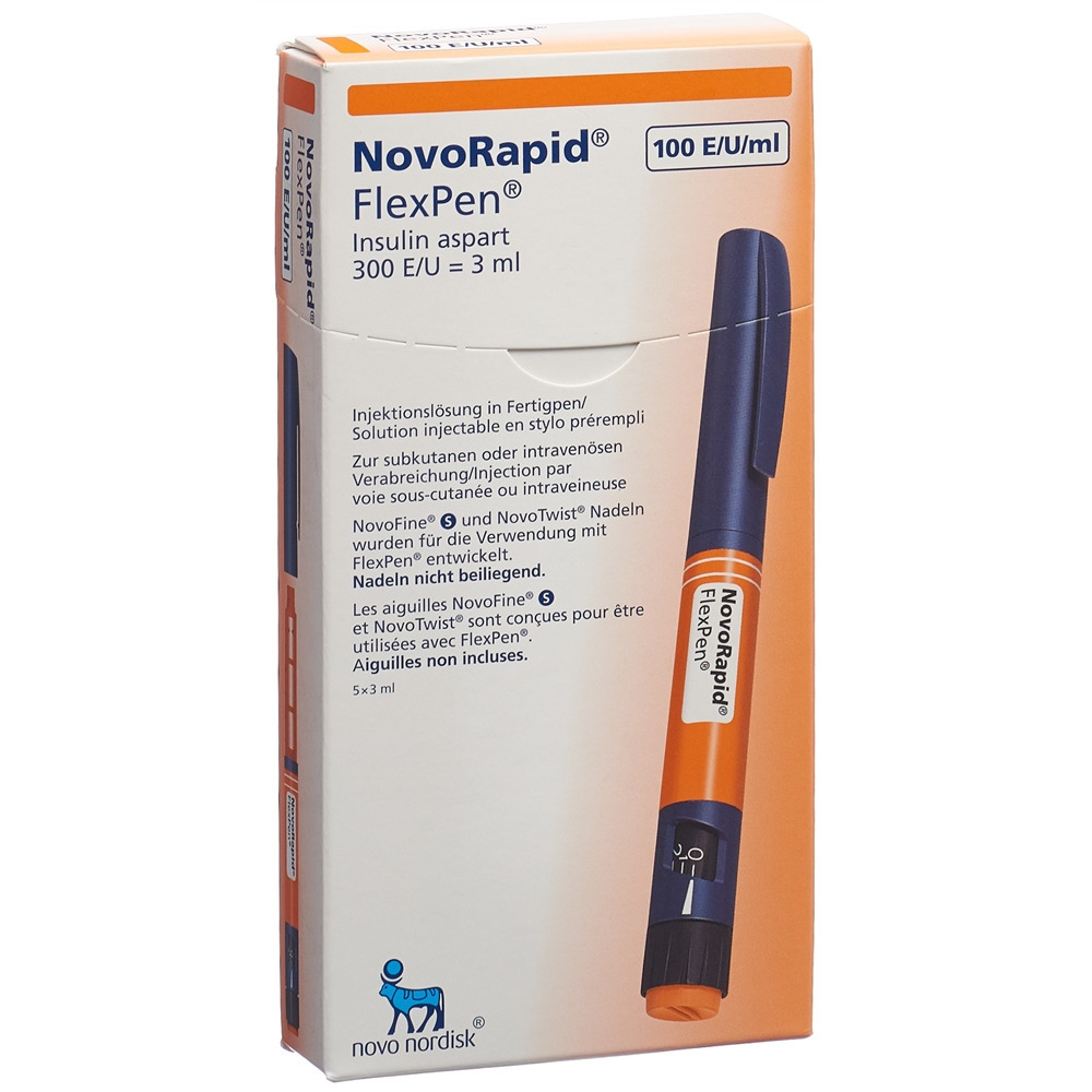 Insulin NovoNordisk NovoRapid FlexPen, Injektionslösung