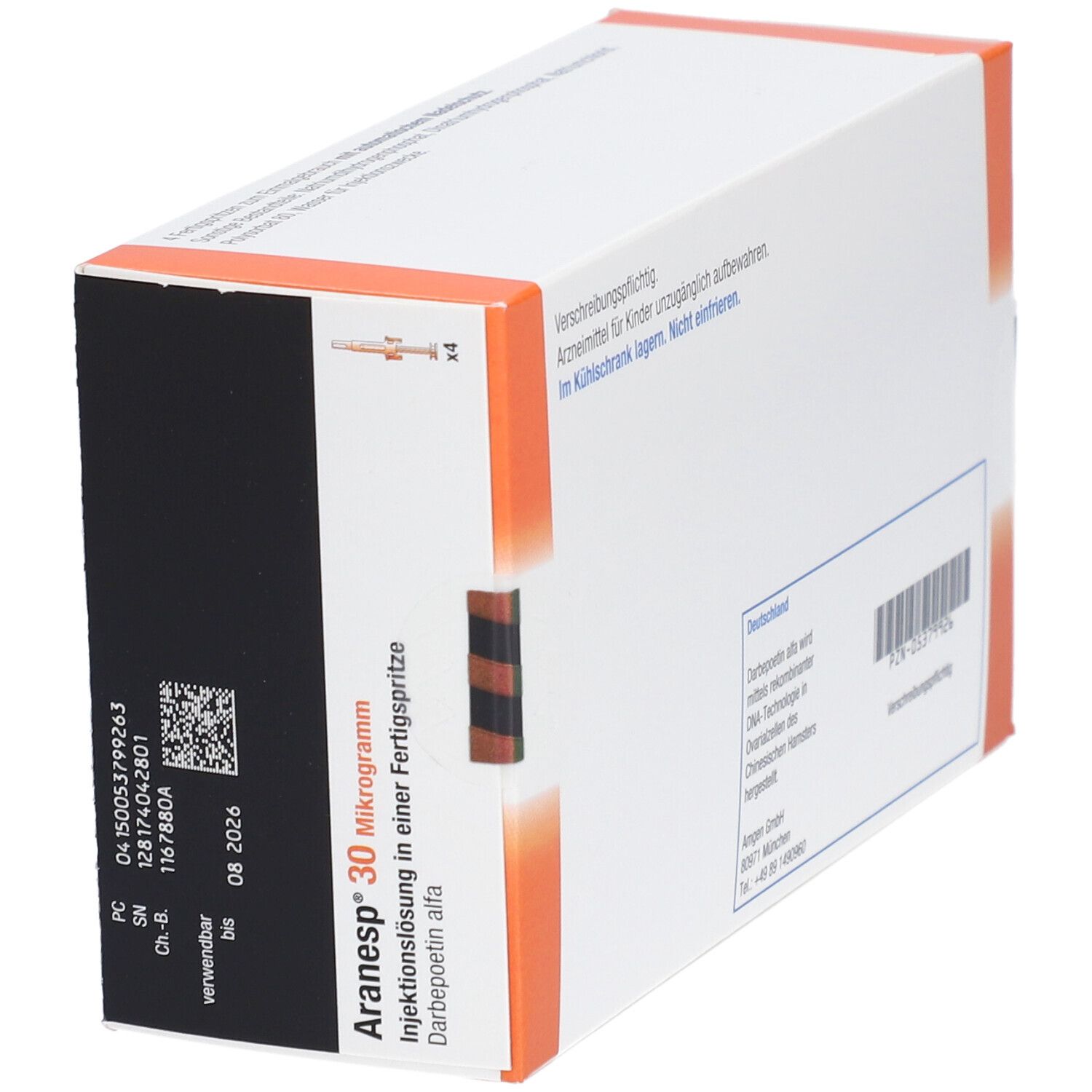 Aranesp 30 Mikrogramm, Injektionslösung in Fertigspritze