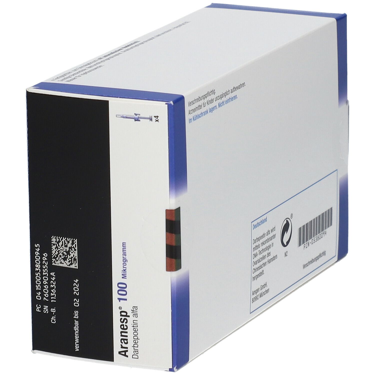 Aranesp 100 Mikrogramm, Injektionslösung in Fertigspritze