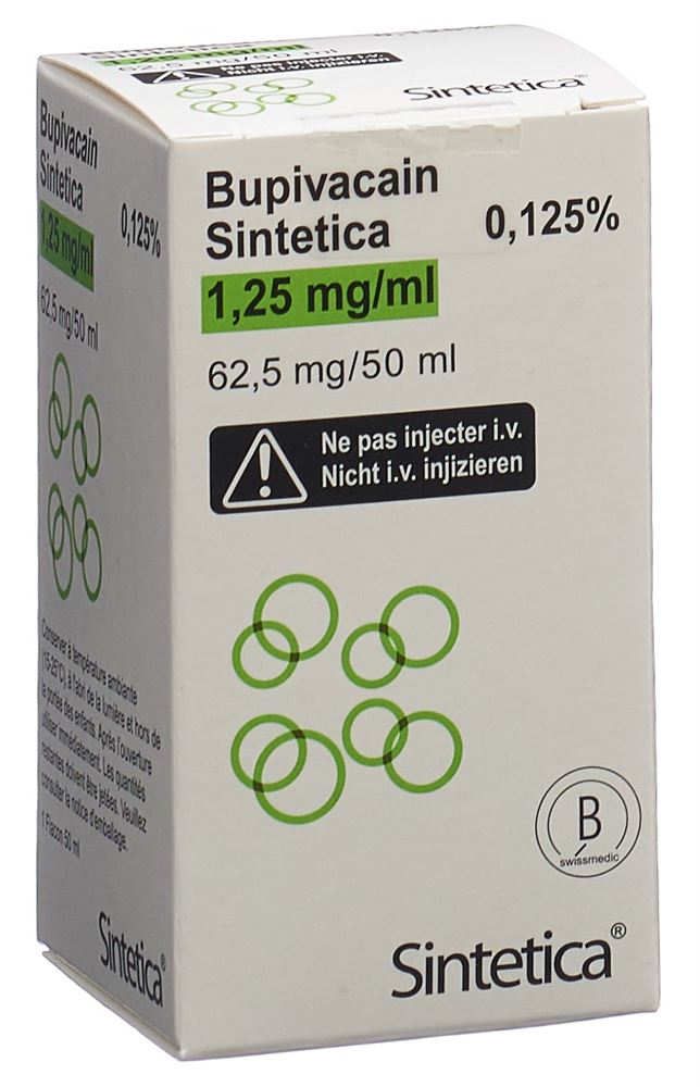 BUPIVACAIN Sintetica 1.25 mg/ml 50ml vial