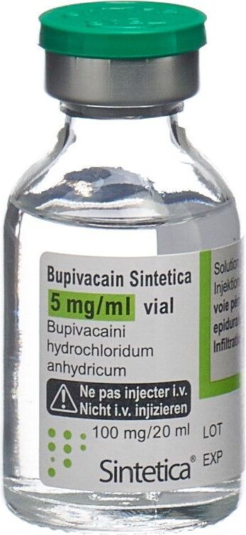 Bupivacain Sintetica 5 mg/ml vial, soluzione iniettabile