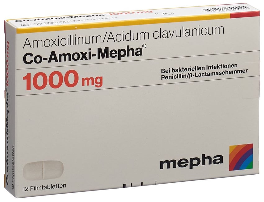 Co-Amoxi-Mepha 1000 mg, Filmtabletten
