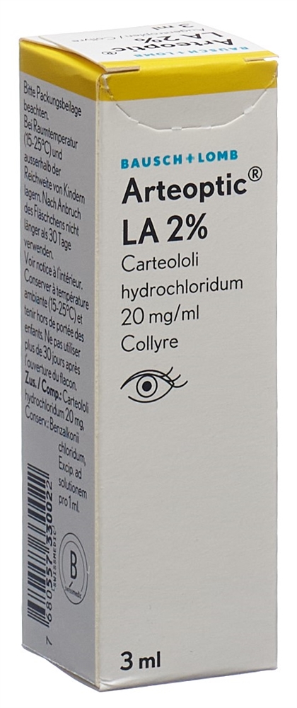ARTEOPTIC LA gtt opht 2 % fl 3 ml