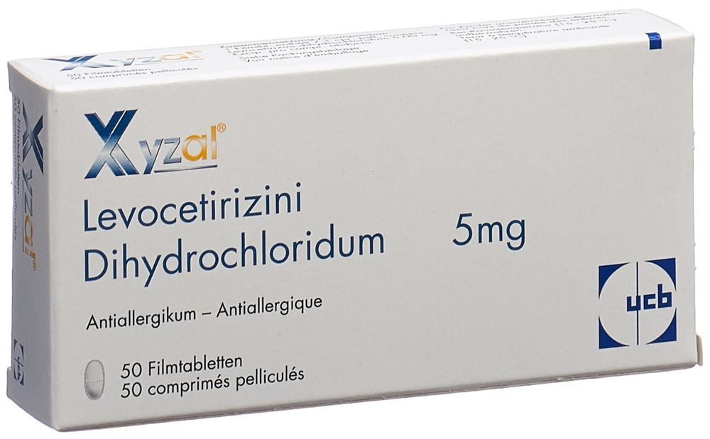 XYZAL cpr pell 5 mg sécable 50 pce