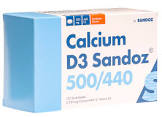 Calcium D3 Sandoz 500/440, Kautabletten mit Aprikosenaroma