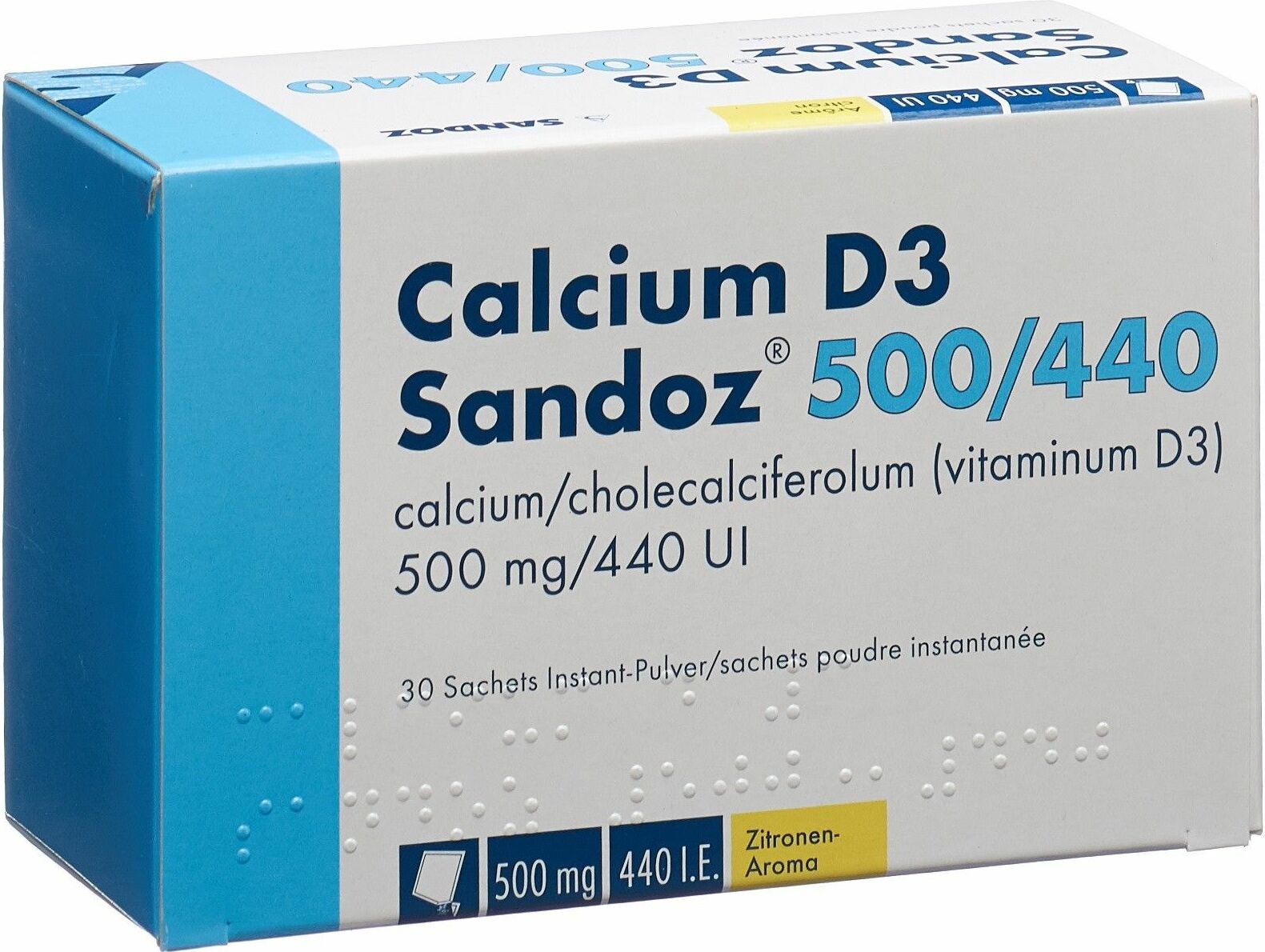 Calcium D3 Sandoz 500/440, Kautabletten mit Orangenaroma