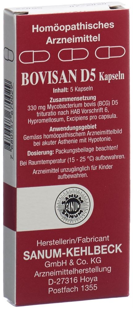 Bovisan D5, Kapseln
