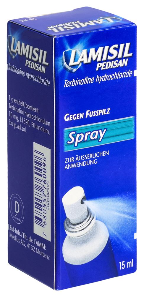 LAMISIL PEDISAN 10 mg/g  spray 15 ml