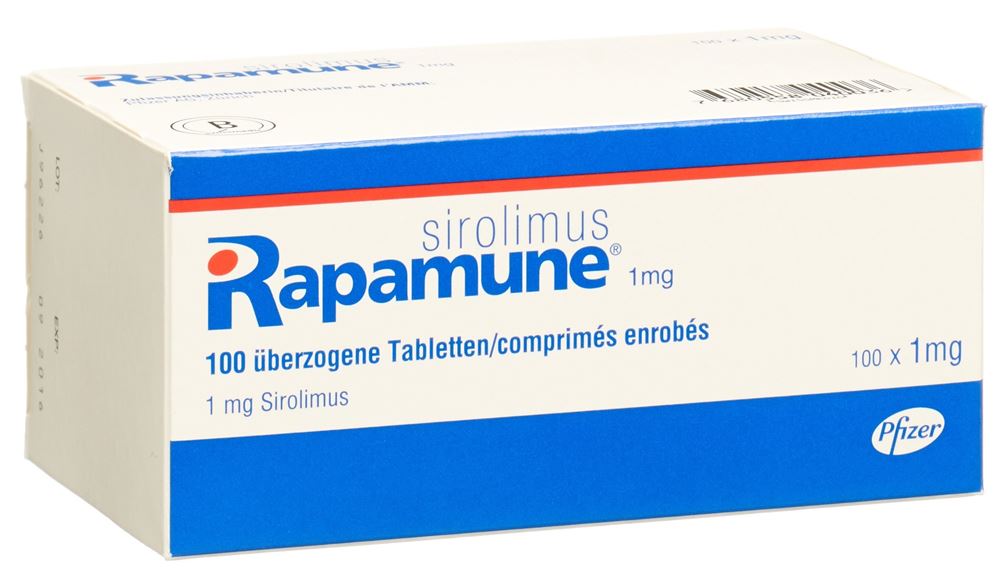 RAPAMUNE cpr 1 mg 100 pce