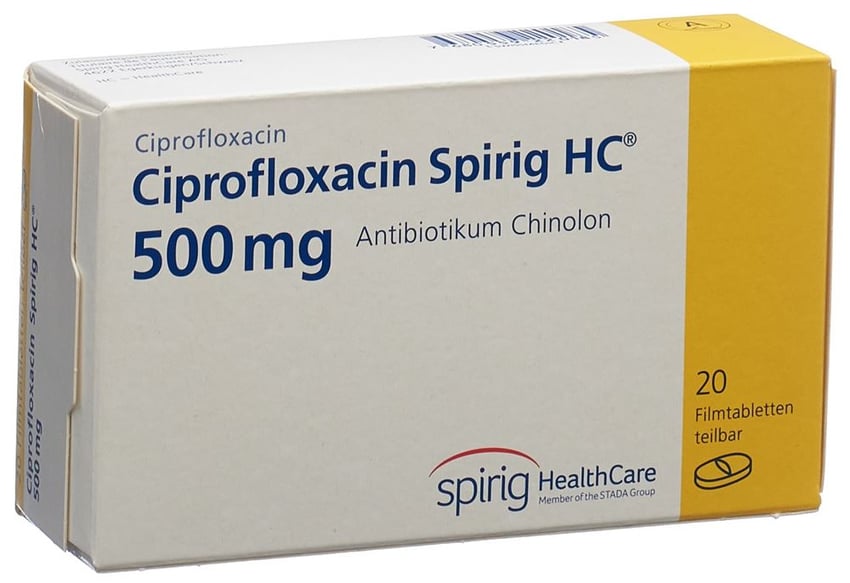 Ciprofloxacin Spirig HC 500, Filmtabletten