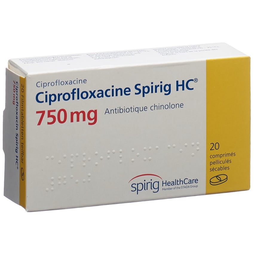 Ciprofloxacin Spirig HC 750, Filmtabletten