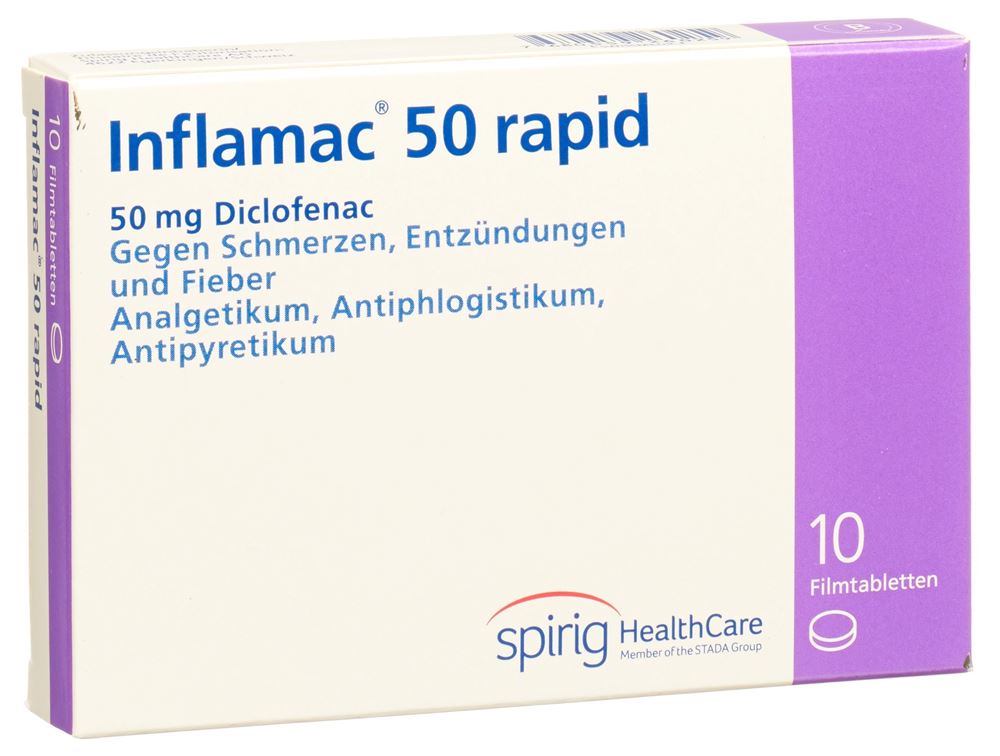 Inflamac 50 rapid, Filmtabletten