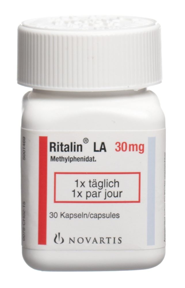 RITALINE LA caps 30 mg bte 100 pce
