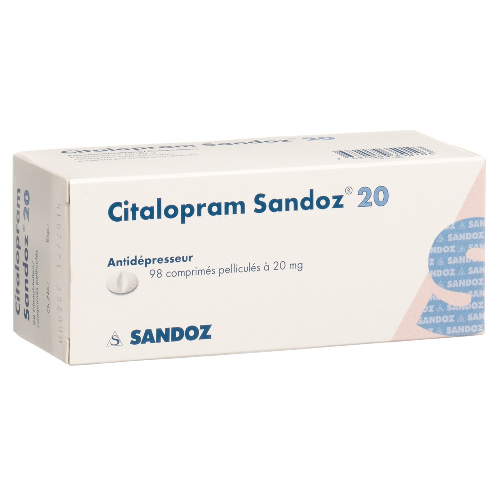 CITALOPRAM Sandoz cpr pell 20 mg 98 pce